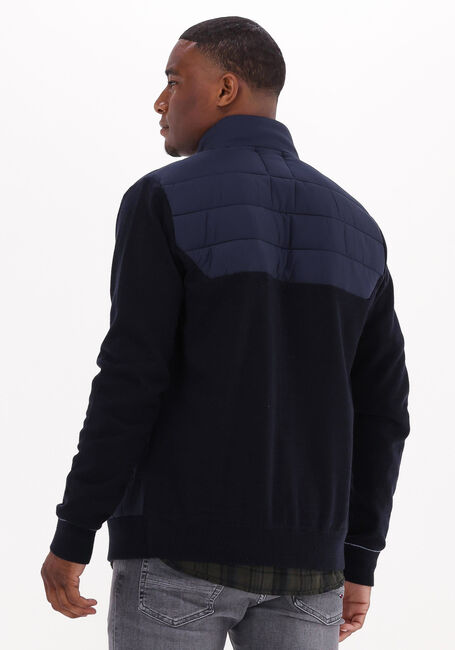 Blaue SCOTCH & SODA Wattierte Jack PADDED JACKET WITH KNITTED SLEEVE AND BACK PANEL - large