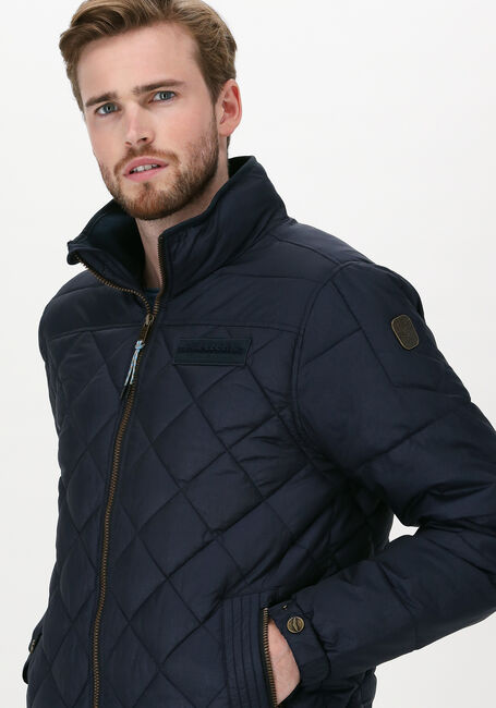 Blaue PME LEGEND Wattierte Jack BOMBER JACKET CRINKLE FOIL CAR - large