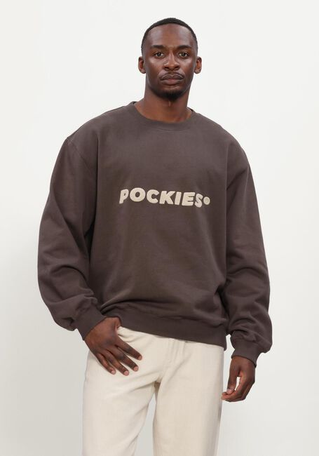 Braune POCKIES Sweatshirt SHEPHERD CREW - large