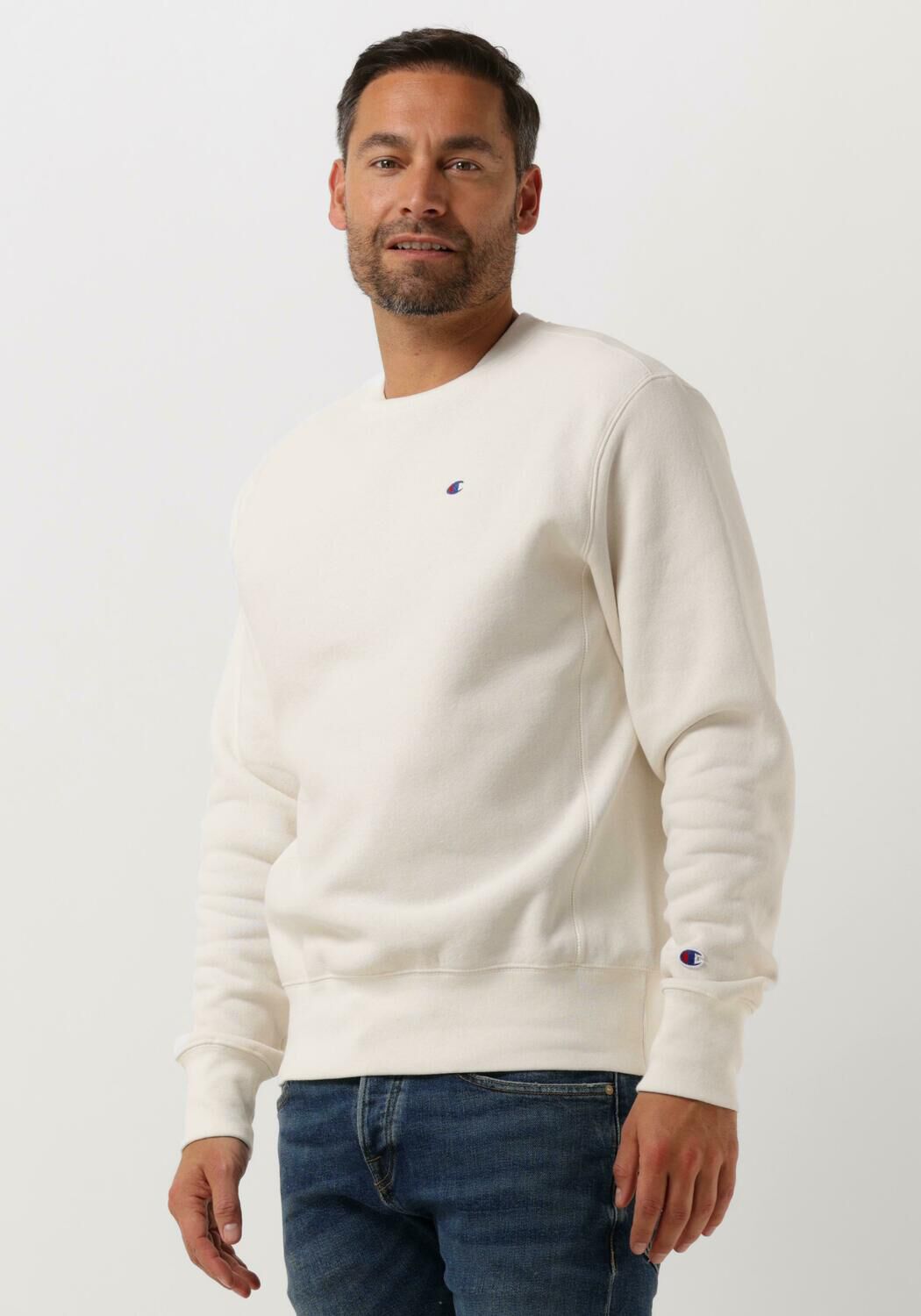 beige champion sweatshirt crewneck sweatshirt