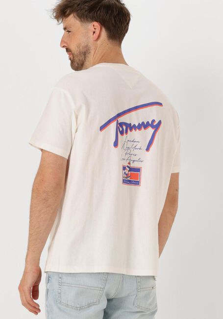 Weiße TOMMY JEANS T-shirt TJM RLX FADED GRAPHIC TEE EXT - large