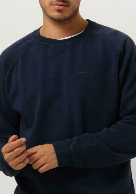 Dunkelblau ANERKJENDT Pullover AKRUBEN COTTON CREW SWEAT - large