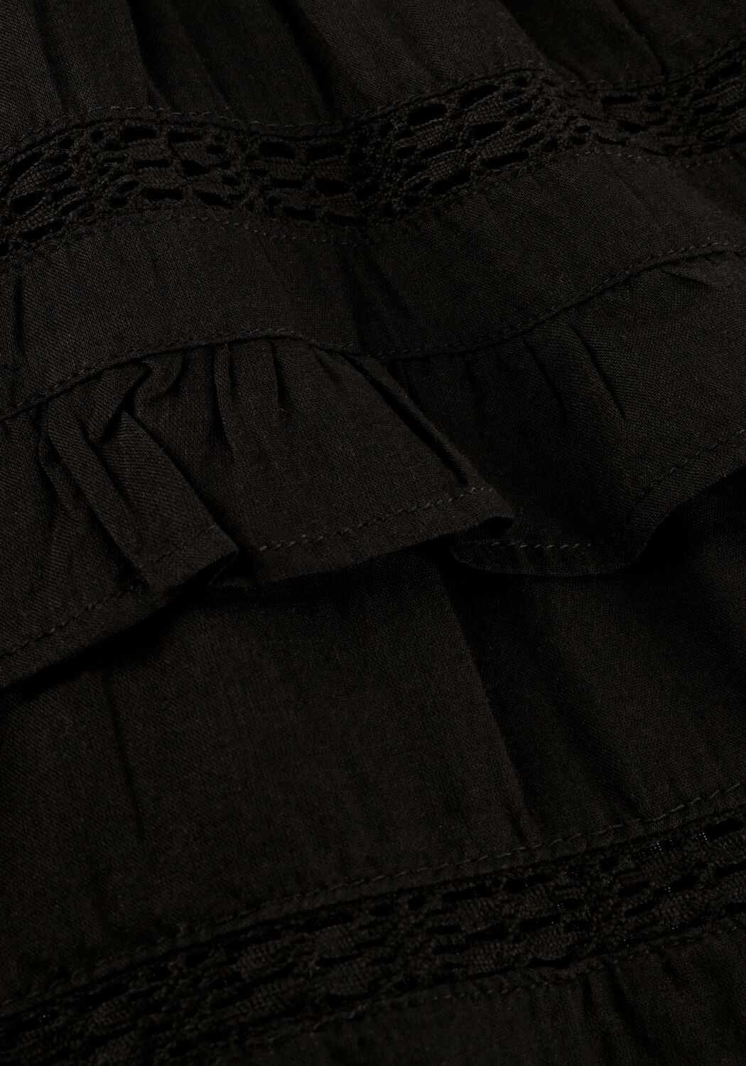 Schwarze NEO NOIR Minikleid PIANO S VOILE DRESS - large