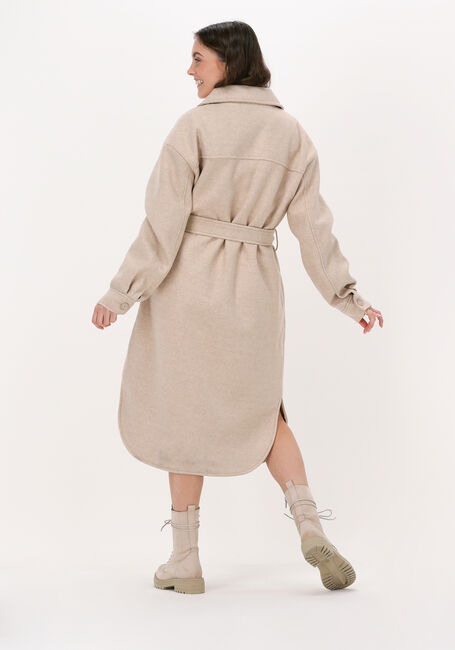 Beige NA-KD Mäntel CHEST POCKET BELTED JACKET - large