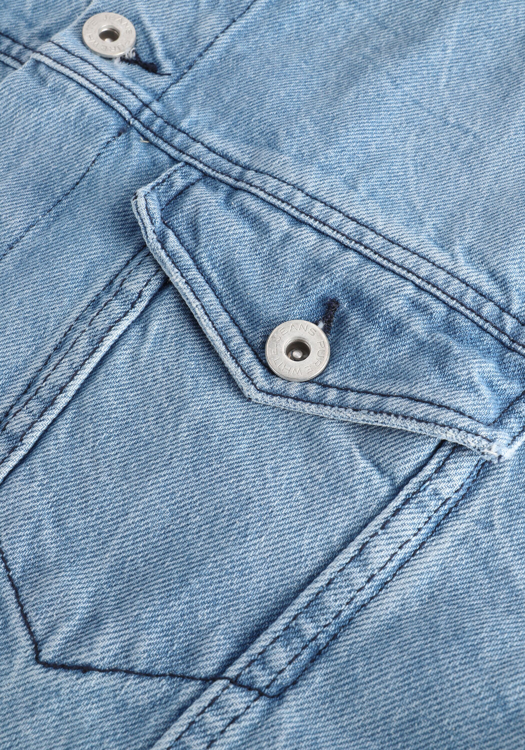 Blaue PUREWHITE Jeansjacke 22010406 - large