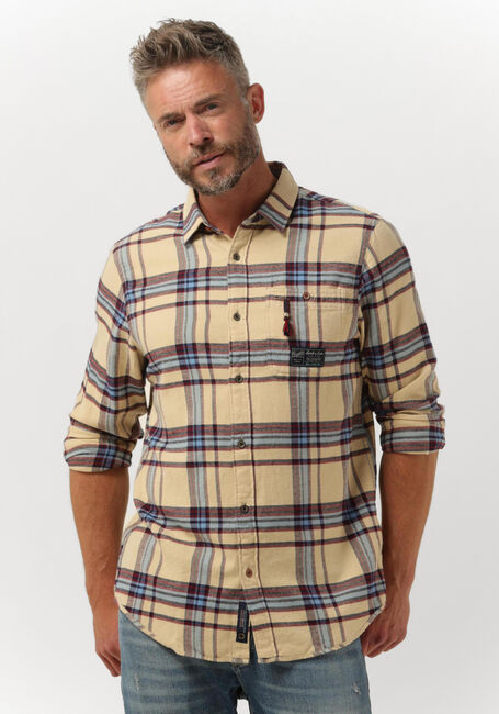 Beige SCOTCH & SODA Casual-Oberhemd REGULAR FIT MID-WEIGHT BRUSED FLANNEL CHECK SHIRT - large