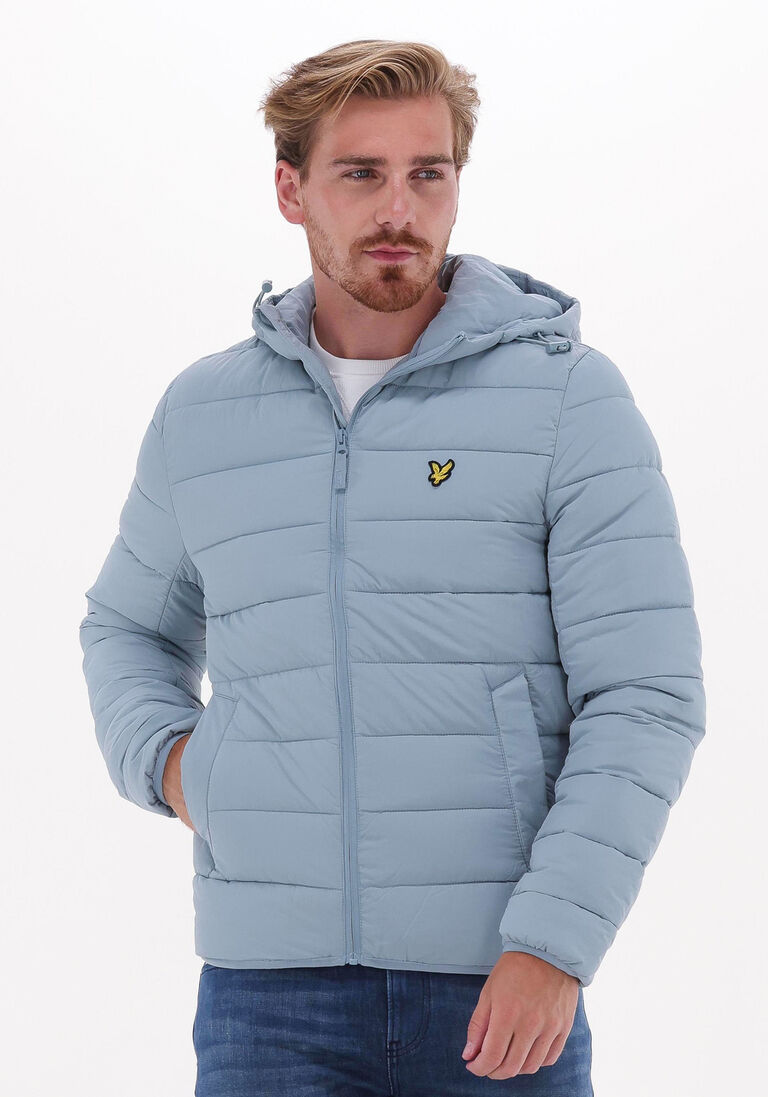 hellblau lyle & scott wattierte jack lightweight puffer jacket