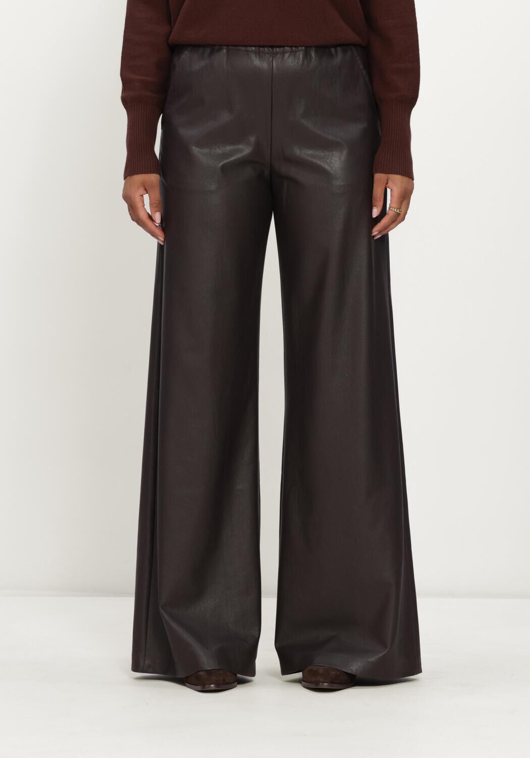 Braune CAROLINE BISS Weite Hose 4570 - large