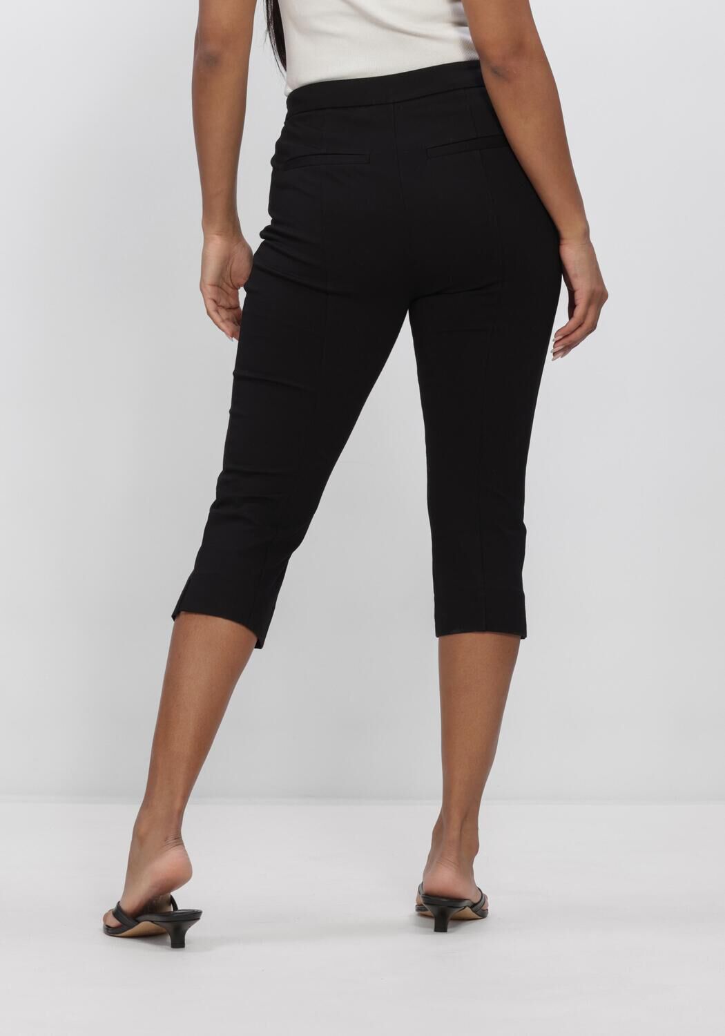 Schwarze CO'COUTURE Hosen CATJACC CAPRI LL PANT - large