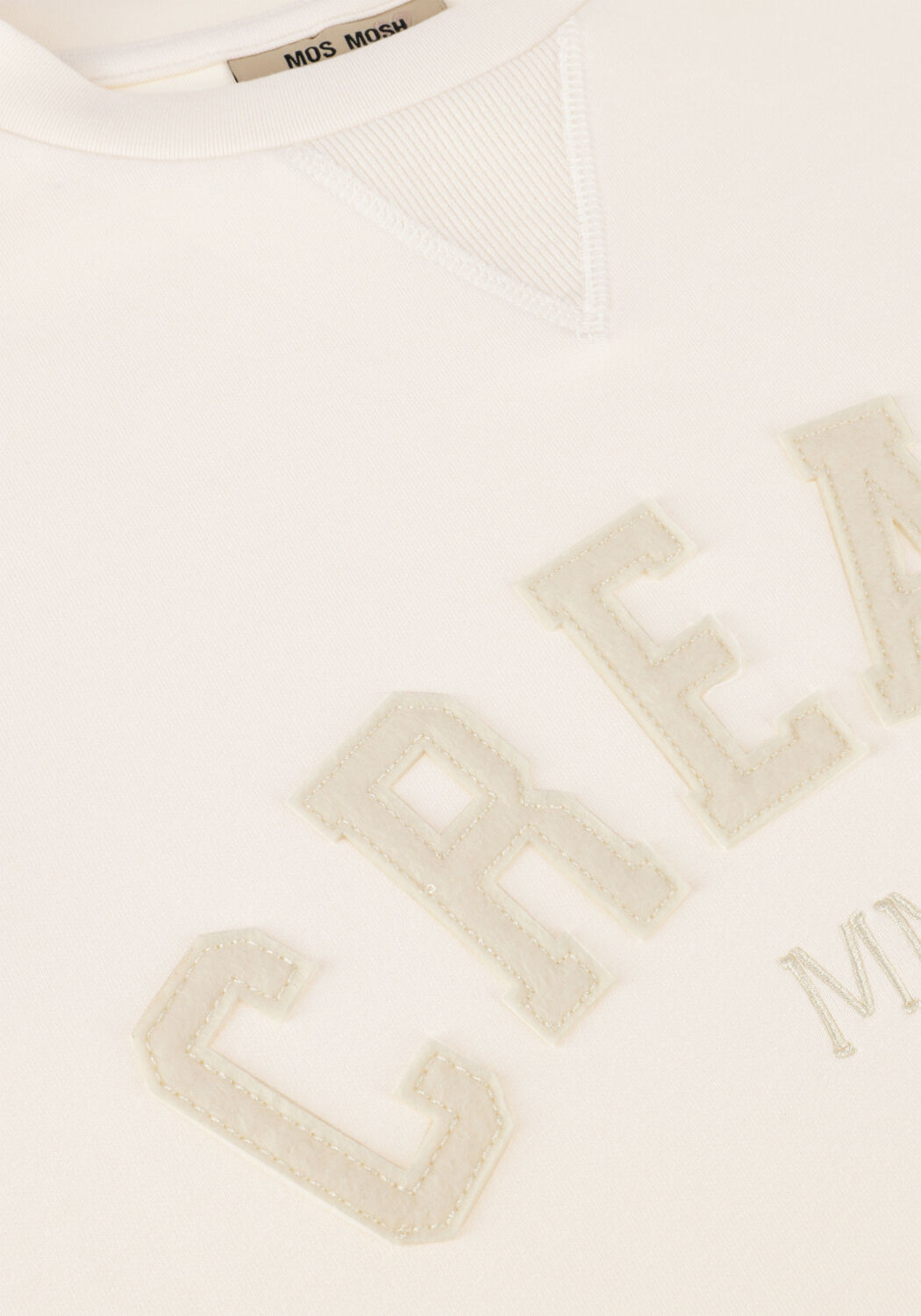 Ecru MOS MOSH Pullover MMCELLI O-LS SWEATSHIRT - large