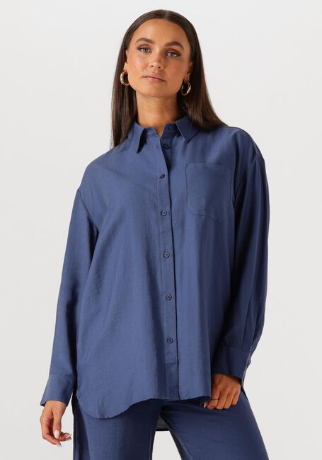 Blaue MSCH COPENHAGEN Blusen MSCHDISA SHIRT - large