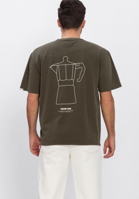 Gr&uuml;ne ANERKJENDT T-shirt AKVILLADS ITALIEN COFFEE SS TEE - large
