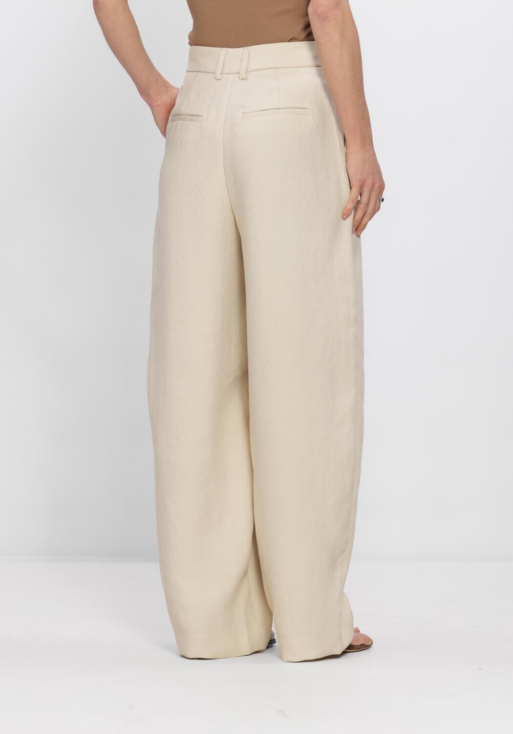 Creme MSCH COPENHAGEN Hosen MSCHESTERIANE HW PANTS - large