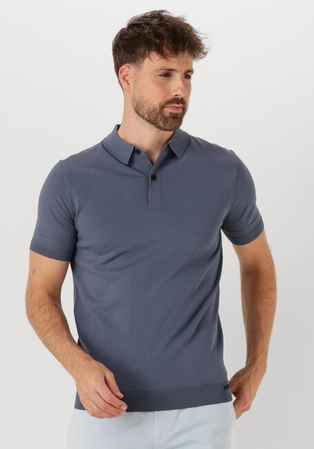 Graue GENTI Polo-Shirt POLO BUTTON SS K2046-1260 - large