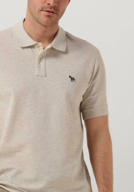 Beige PS PAUL SMITH Polo-Shirt MENS SLIM FIT SS POLO SHIRT ZEBRA - large