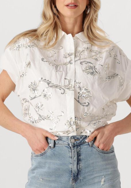 Weiße NUKUS Blusen CATALINA BLOUSE PAILLET - large
