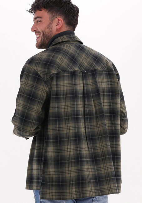 Grüne CALVIN KLEIN Overshirt CONTRAST POCKET CHECK OVERSHIRT - large