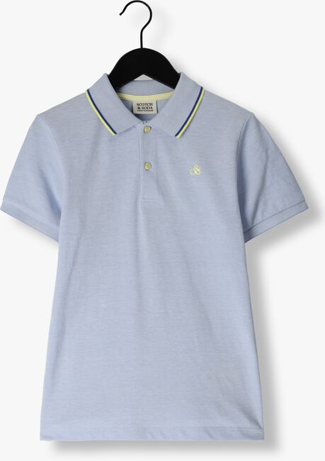 Hellblau SCOTCH & SODA Polo-Shirt TWO-TONE POLO WITH TIPPING - large