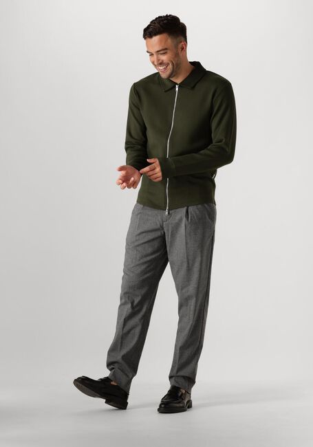 Grüne SELECTED MEN Strickjacke SLHEMANUEL SOFT FULL ZIP SWEAT NOOS - large