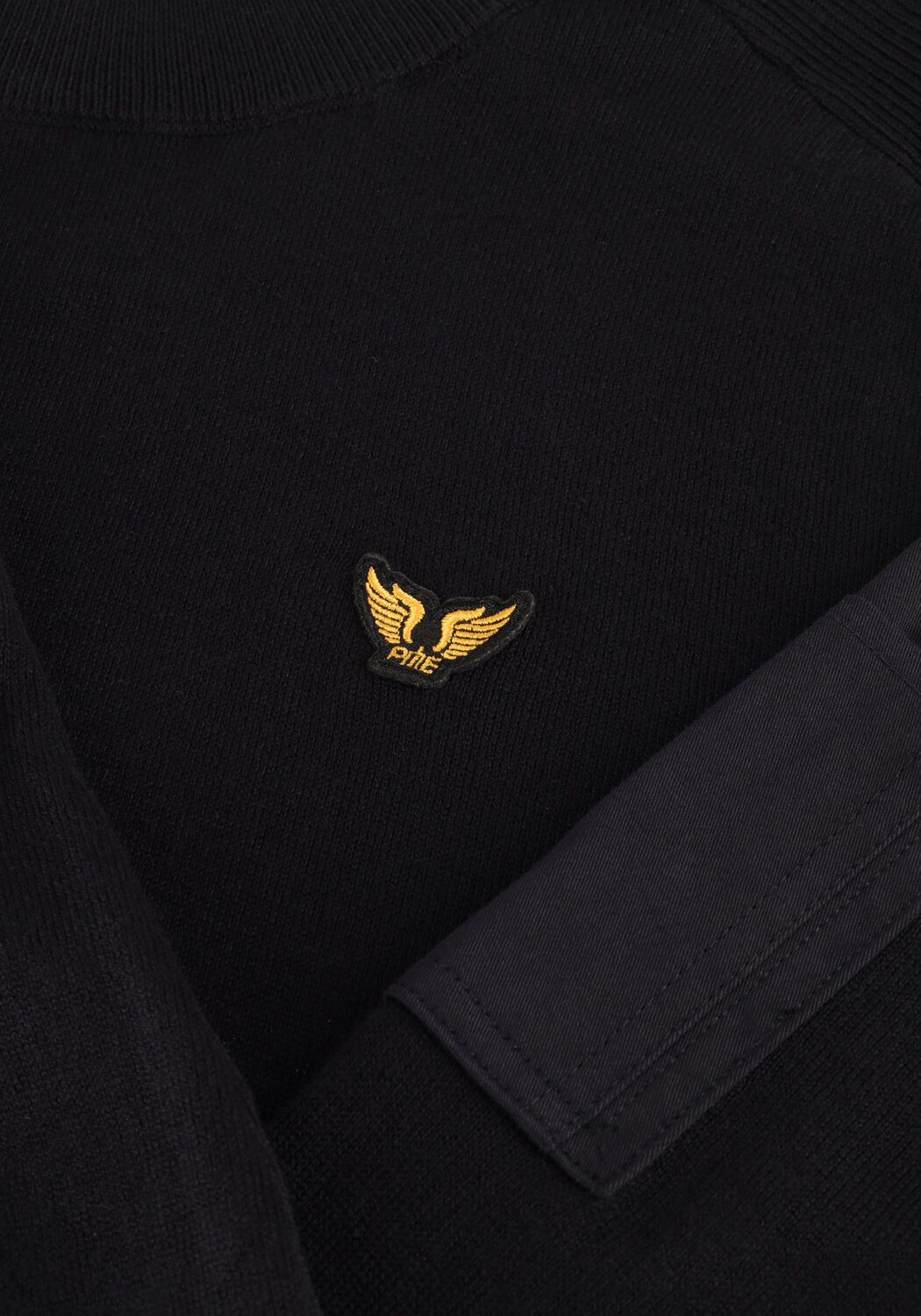 Schwarze PME LEGEND Pullover & Cardigans MOCK NECK COTTON KNIT - large