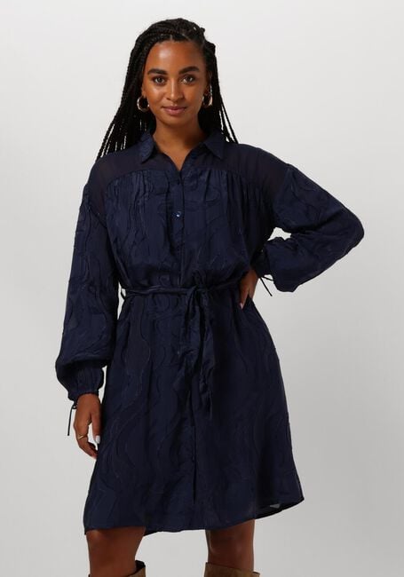 Blaue POM AMSTERDAM Minikleid JACQUARD MIDNIGHT BLUE - large