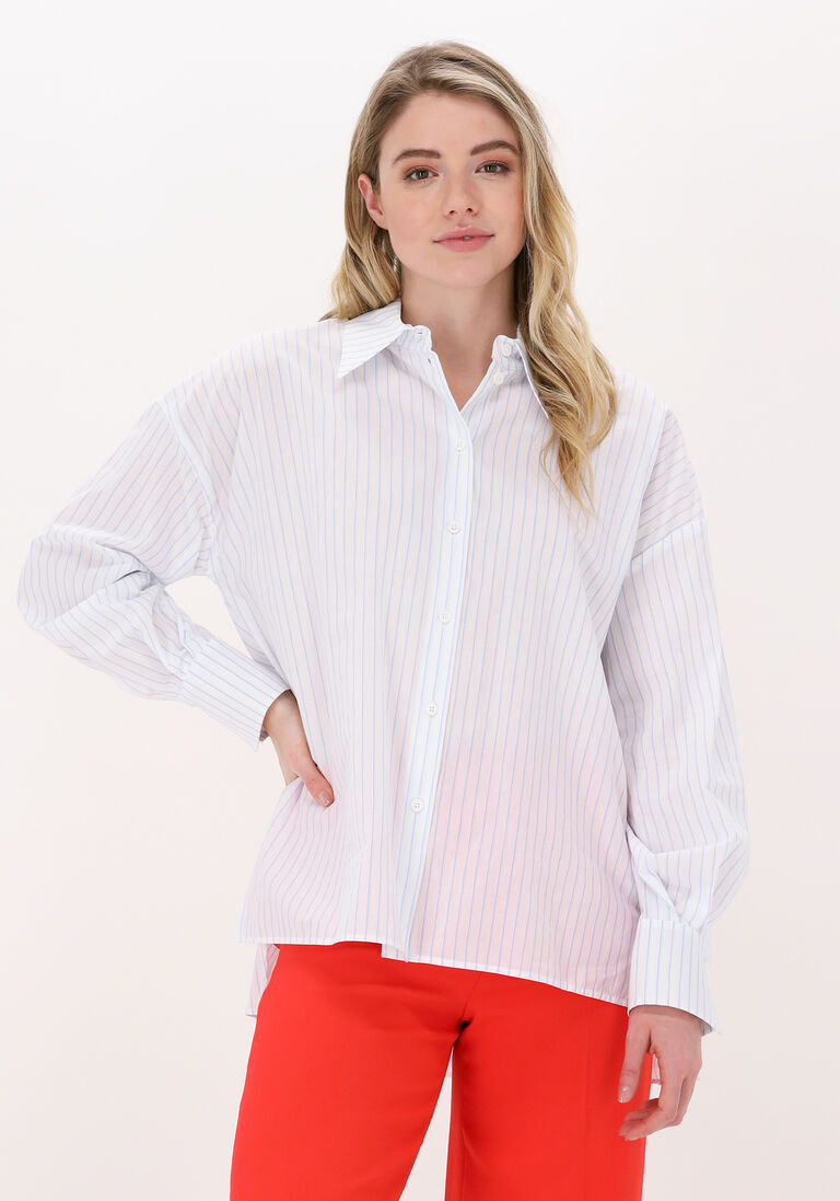 blau/weiß gestreift drykorn bluse asami