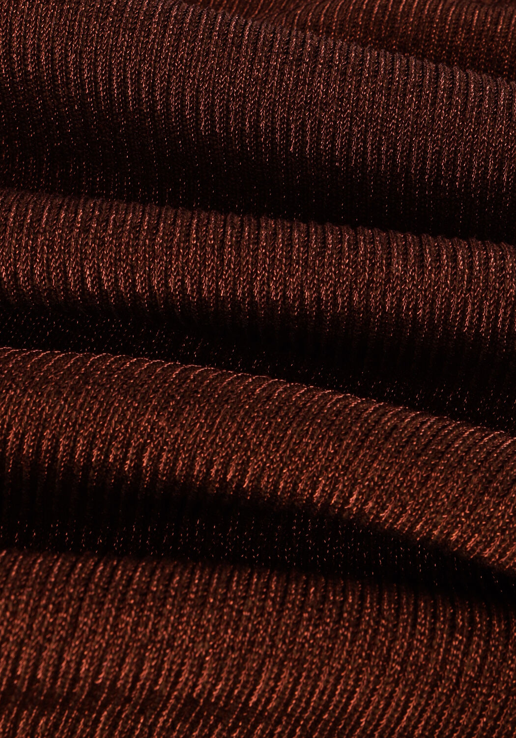 Bronzefarbene GESTUZ Midikleid SILVIGZ LS LONG DRESS - large