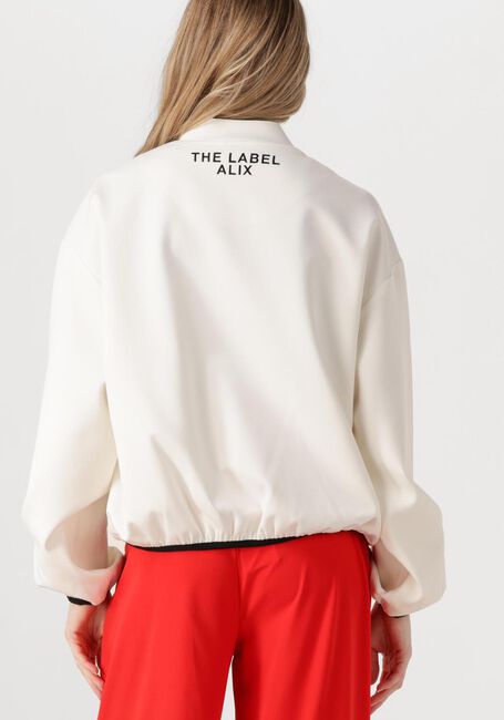 Weiße ALIX THE LABEL Jack LADIES WOVEN BULL BOMBER - large