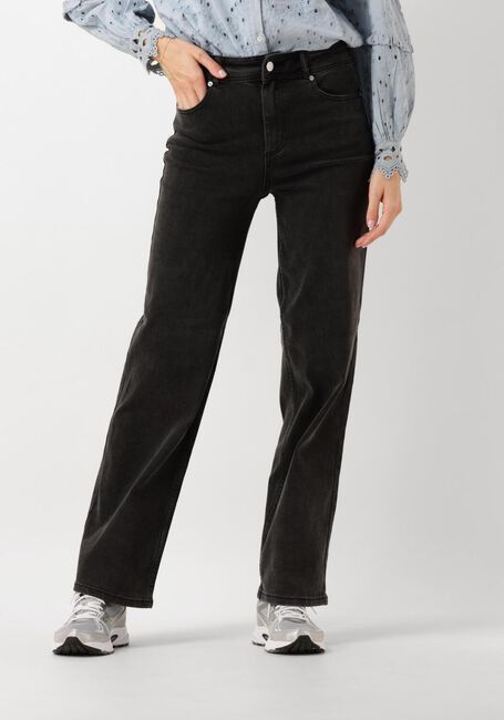 Graue Y.A.S. Wide jeans YASDOLMA HW JEANS DARK GREY - large