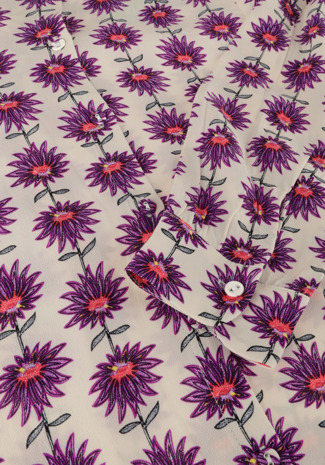 Ecru POM AMSTERDAM Blusen MILA FLOWER ECRU BLOUSE - large