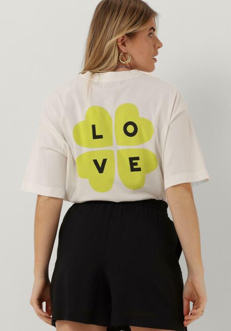 Weiße CATWALK JUNKIE T-shirt TS LUCKY LOVE - large