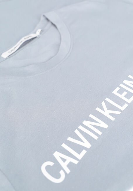 Graue CALVIN KLEIN T-shirt INSTITUTIONAL LOGO SLIM SS TEE - large
