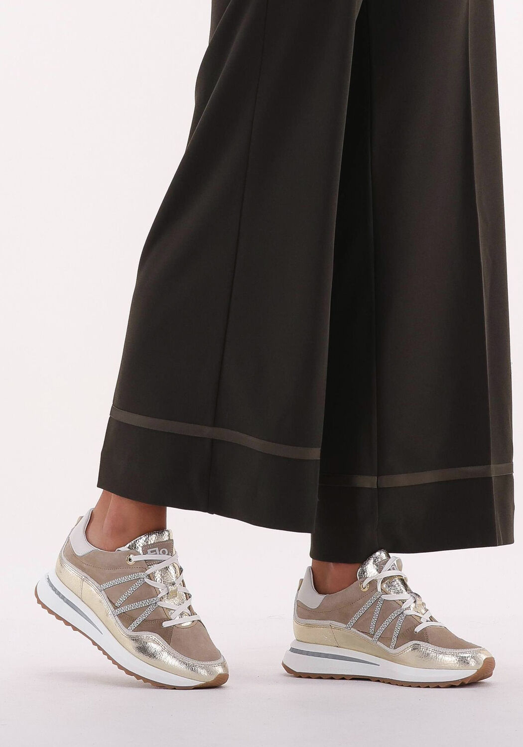 Goldfarbene FLORIS VAN BOMMEL Sneaker low SWF-10083 - large