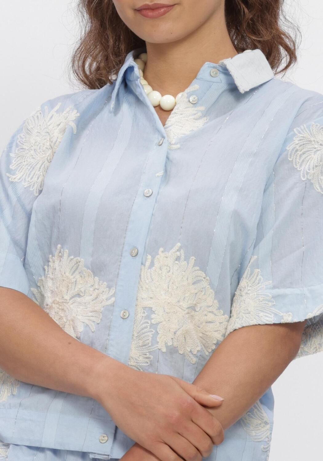 Hellblau Y.A.S. Blusen YASSKANA 2/4 SHIRT - large