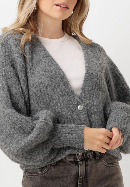 Graue CO'COUTURE Strickjacke CORELIE BUTTON KNIT - large