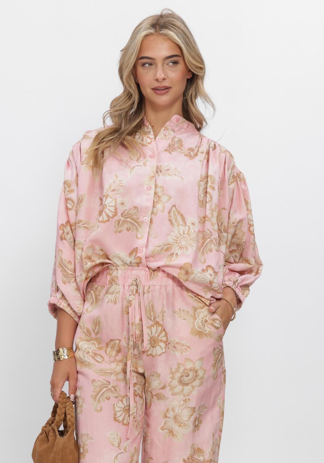 Sand AMAYA AMSTERDAM Blusen JUNO BLOUSE - large
