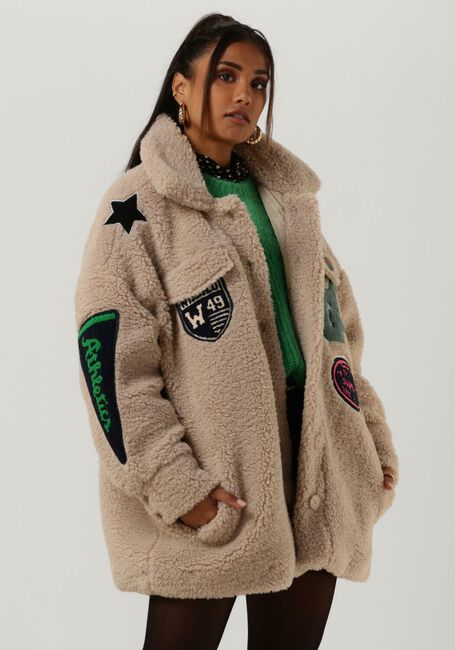 Sand GOOSECRAFT Teddy-Jacke KATE BADGE - large