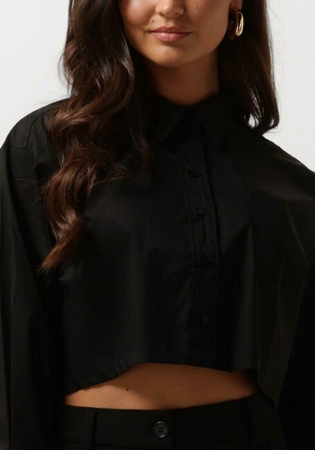 Schwarze CO'COUTURE Blusen COTTON CRISP CROPPED SHIRT - large