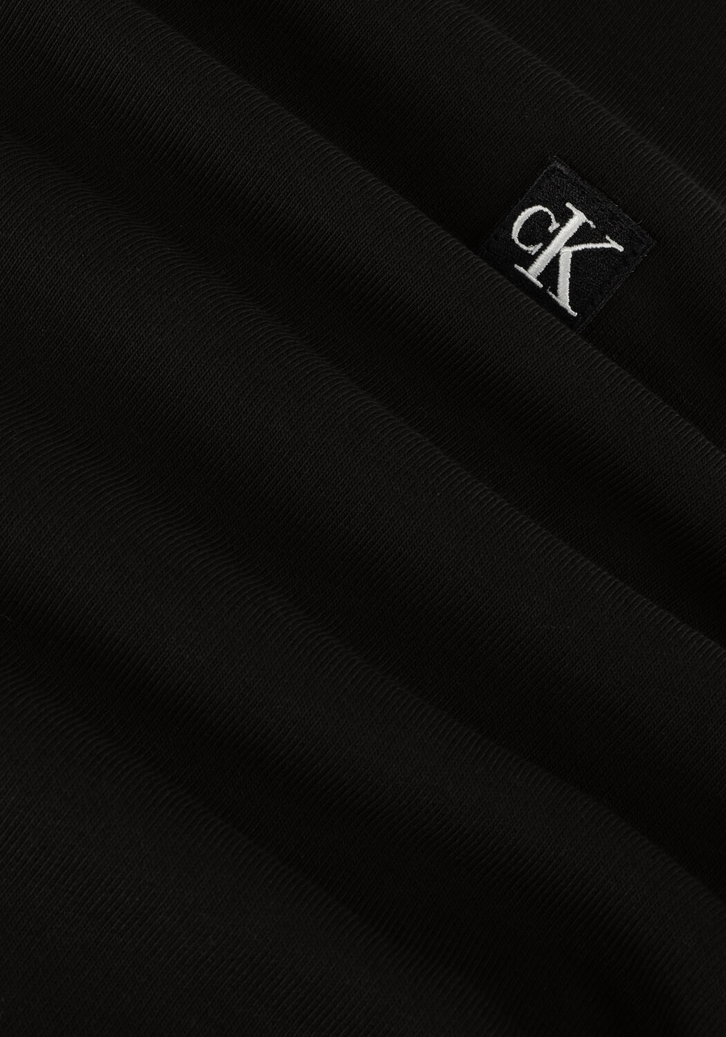 Schwarze CALVIN KLEIN Pullover CK EMBRO BADGE CREW NECK - large