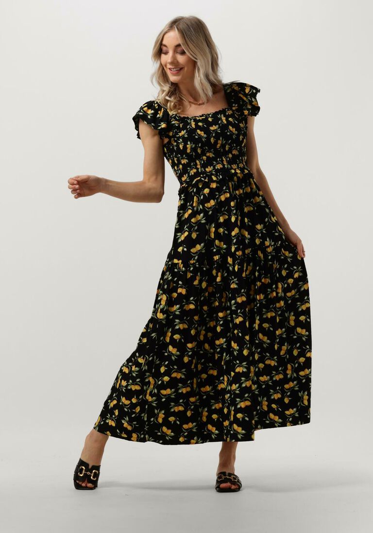 schwarze y.a.s. maxikleid yascitri sl long dress s.