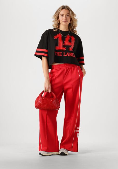 Rote ALIX THE LABEL Jogginghose LADIES KNITTED TRAINING PANTS - large