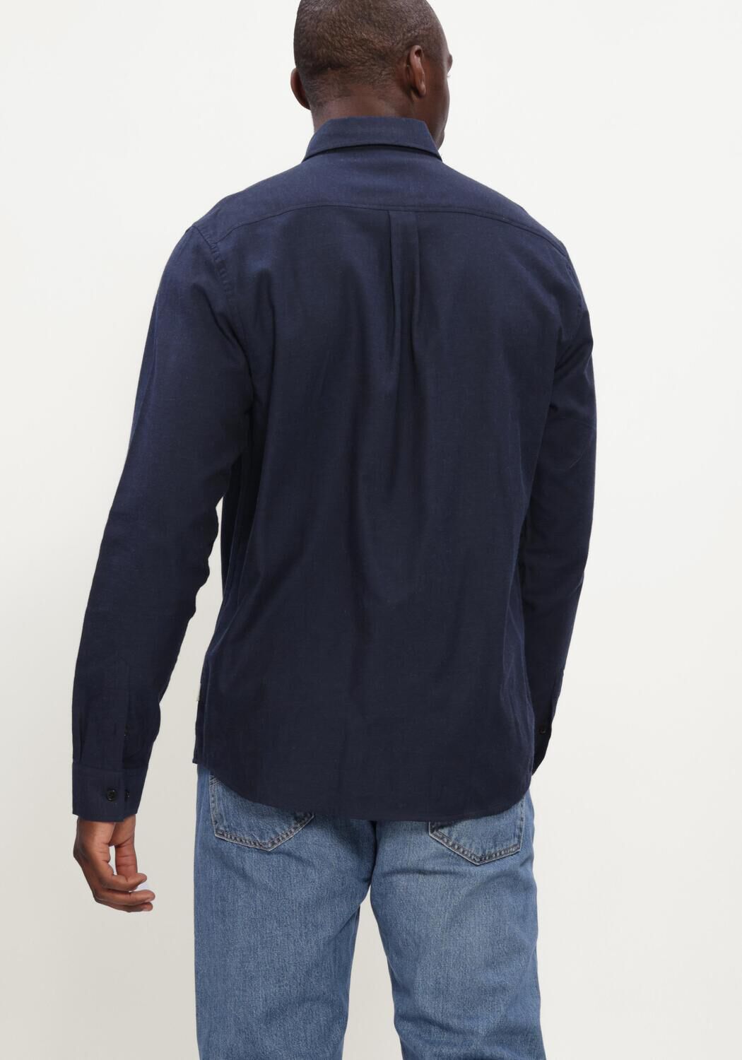 Dunkelblau LES DEUX Klassisches Oberhemd SOFT FLANNEL SHIRT - large