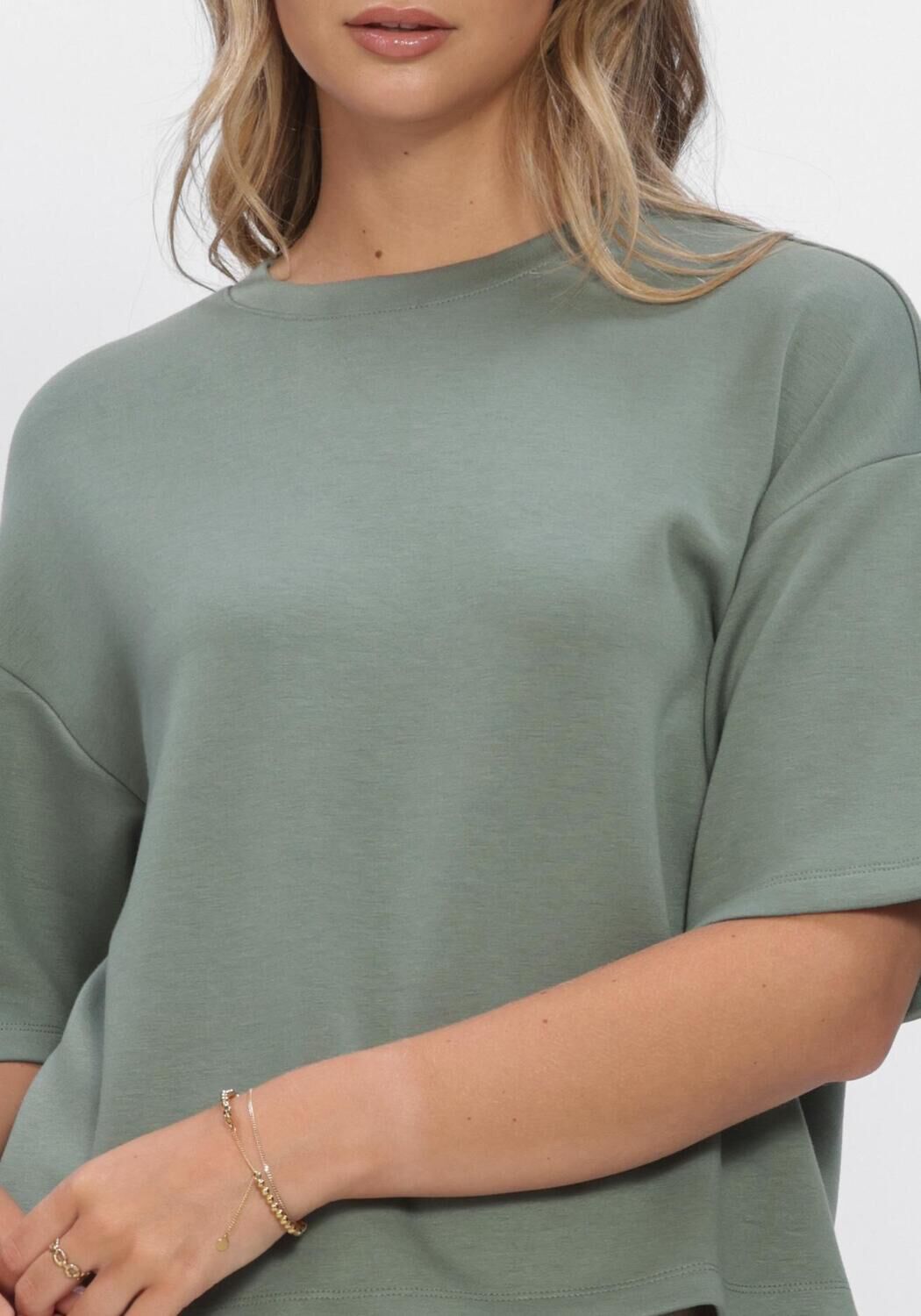 Gr&uuml;ne MSCH COPENHAGEN Tops & T-shirts MSCHNILDA IMA Q SS SWEATSHIRT - large
