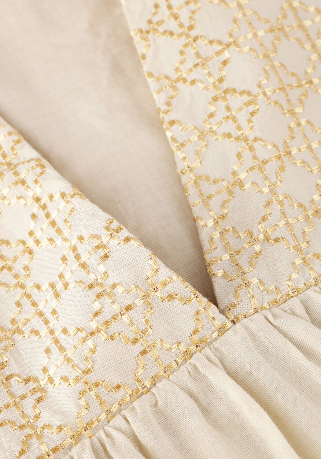 Beige GREEK ARCHAIC KORI Maxikleid 430825 - large