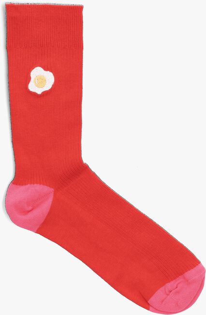 Rote HAPPY SOCKS Socken RIBBED EMBROIDERY EGG - large