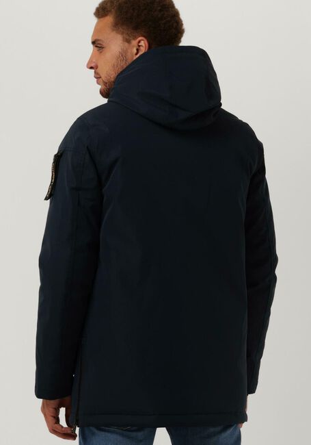 Blaue PME LEGEND Parkas LONG JACKET KEYLAND HIGH TWILL - large