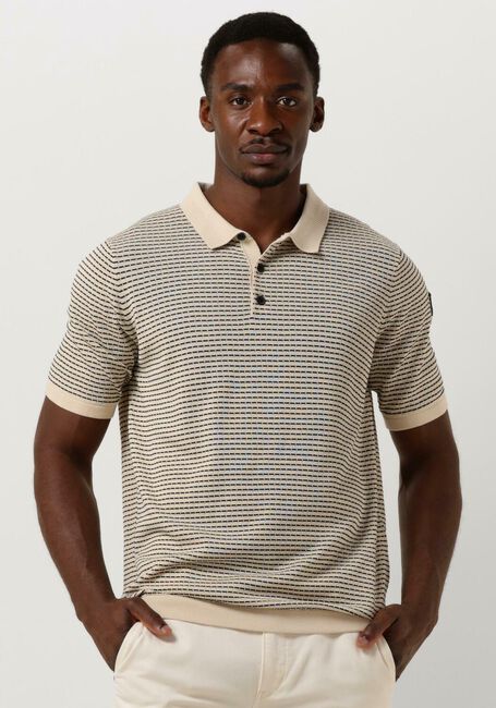 Beige VANGUARD Polo-Shirt SHORT SLEEVE POLO COTTON MODAL - large