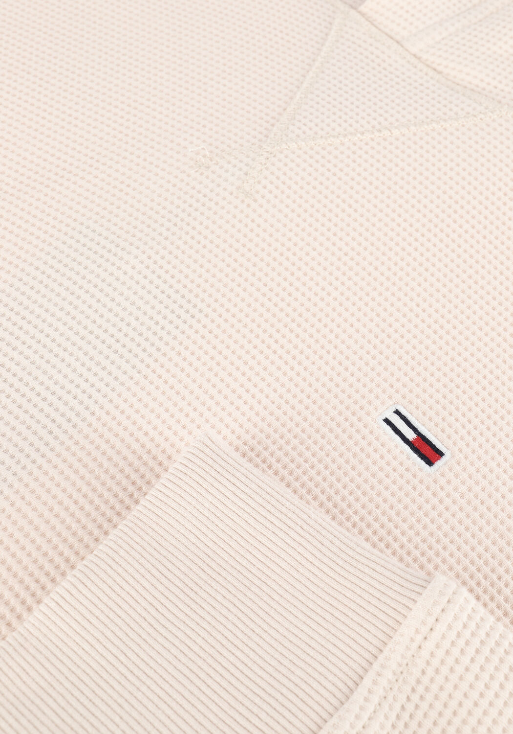 Creme TOMMY JEANS Sweatshirt TJM WAFFLE HOODED SNIT - large