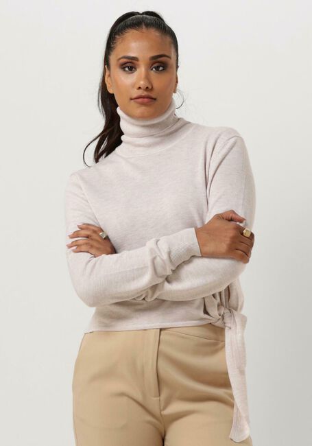 Beige ANOTHER LABEL Rollkragenpullover MILEY KNITTED PULL L/S - large