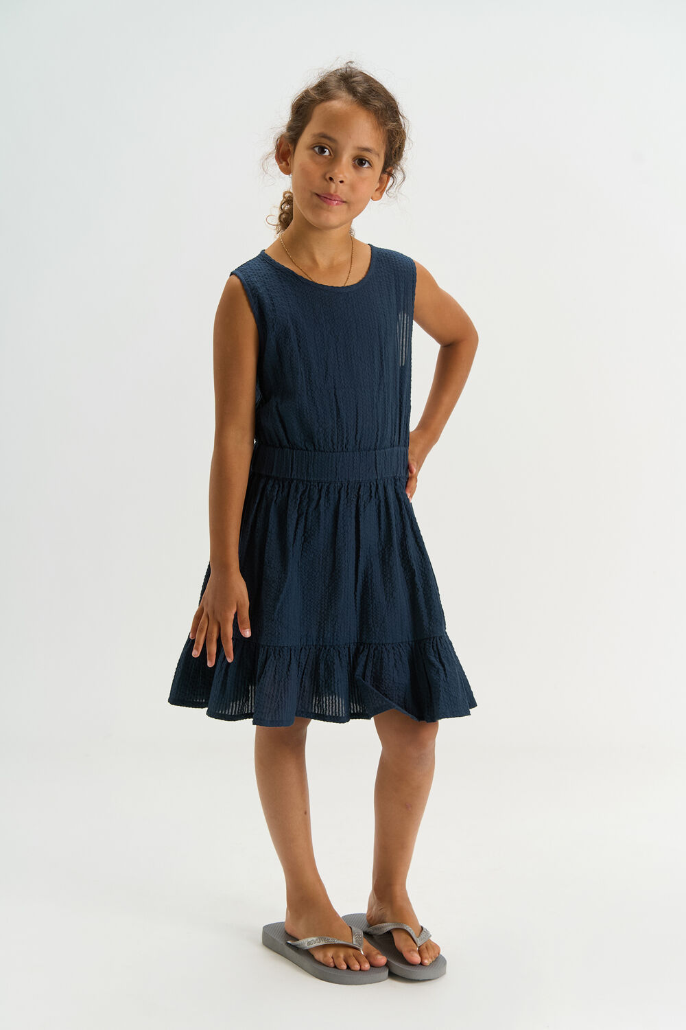 Blaue THE NEW Midikleid TNTESSA - large